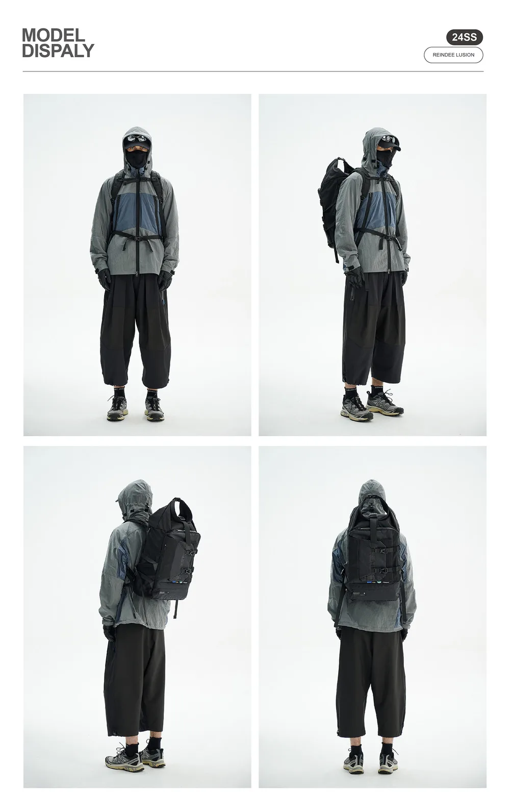 Reindee Lusion 24ss FP01 Multifunctional backpack combined materials xpac cd hard shell techwear accessories edc carrier