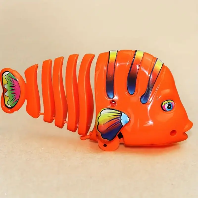 Plastic Wind-Up Wiggle Fish Toys Running Clockwork Classic Toy Newborn  Spring Toy Toys for Children