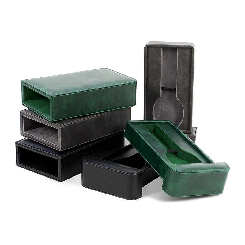 PU Leather Portable Watch Case Travel Storage Bag Watch Storage Bag Pullout Imitation Collision Personalized Gift Customize