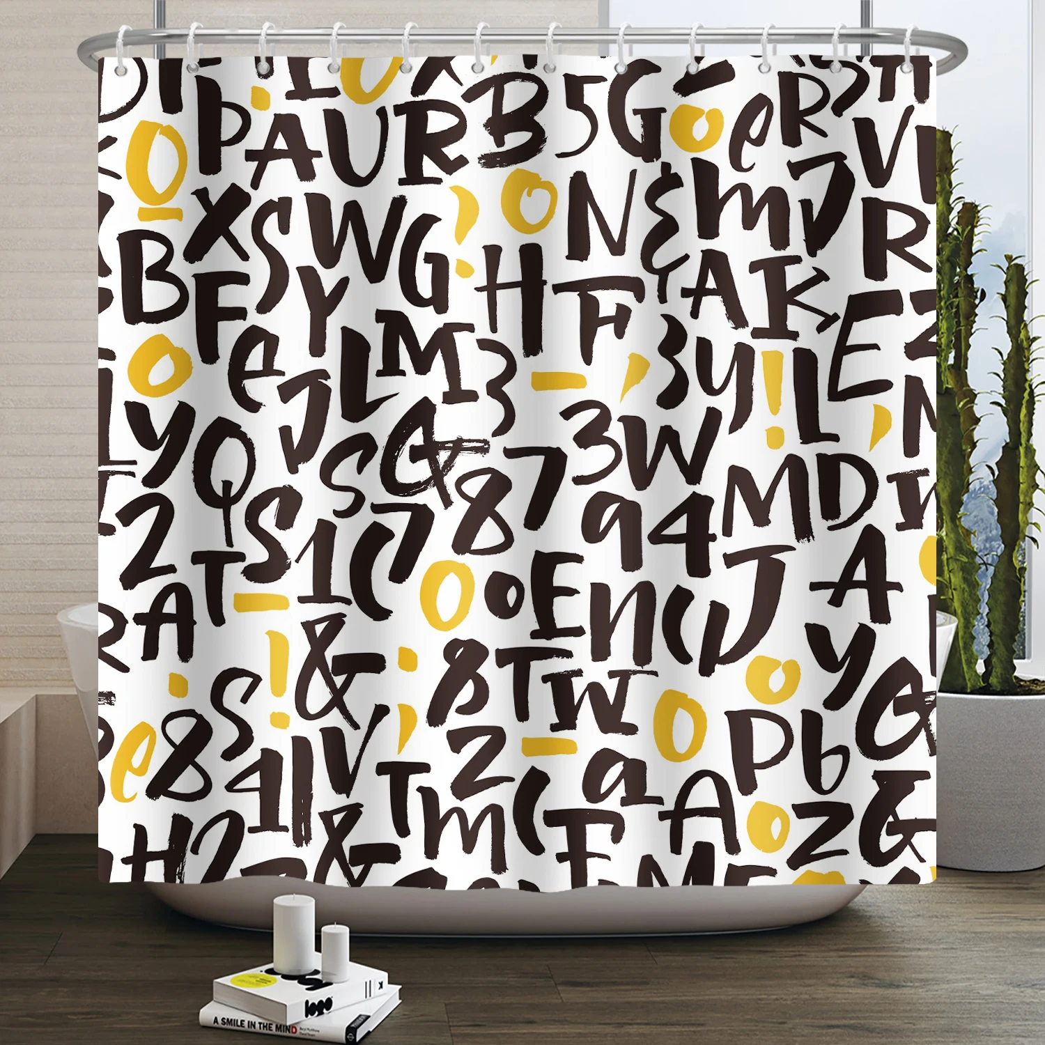 

Абстрактный узор, занавеска для душа для ванной комнаты, Современная Минималистичная Водонепроницаемая занавеска для ванной из полиэстера, домашний декор с крючками