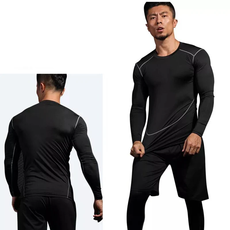 MMA Rashguard-mallas personalizadas para hombre, camiseta de manga corta para gimnasio, ejercicio, deportes, correr y trotar