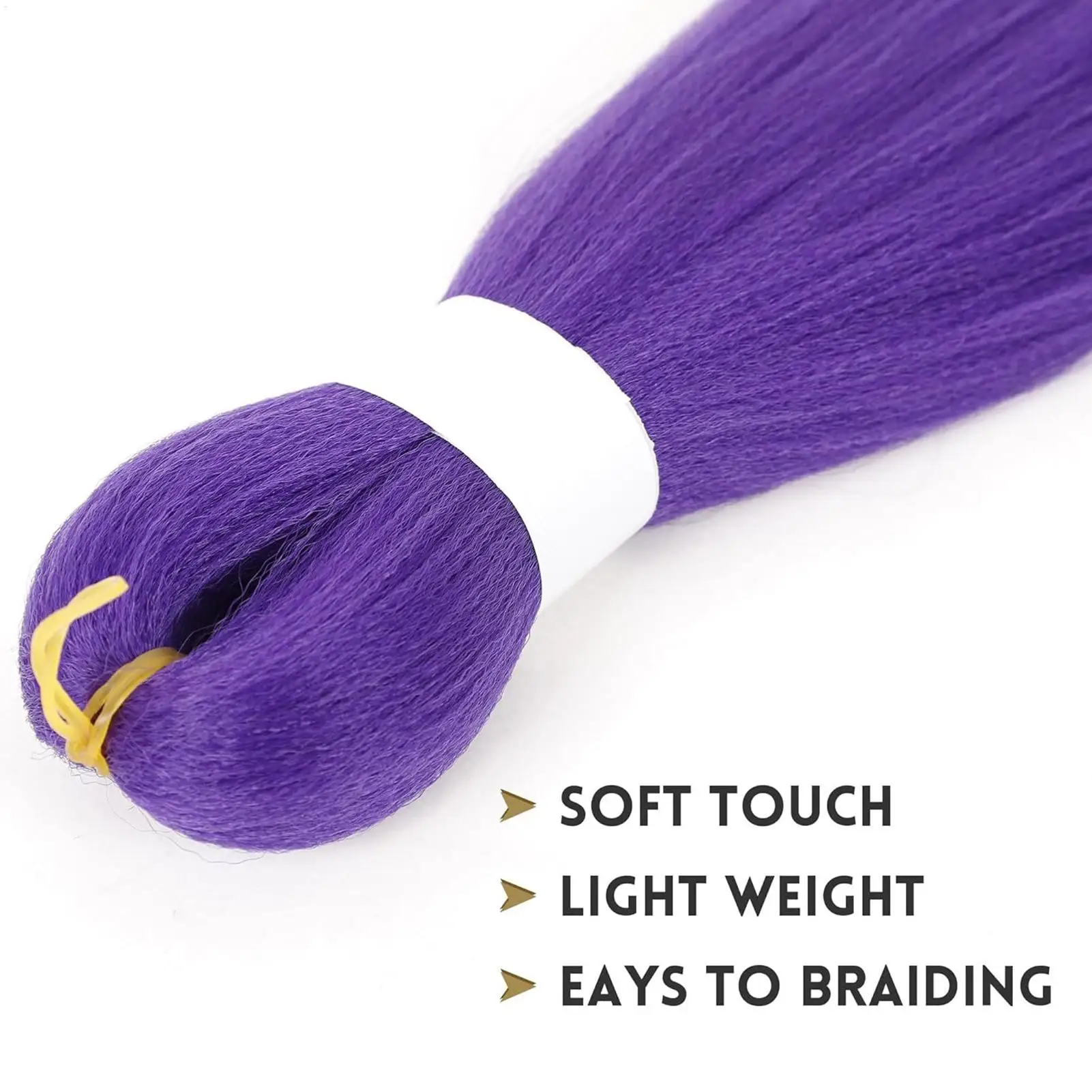 Extension per Capelli Lisci Senza Grovigli e Senza Perdita di Fibra, Lunga Durata, per Feste, Halloween, Carnevale e Giochi di Ruolo - immagine 2