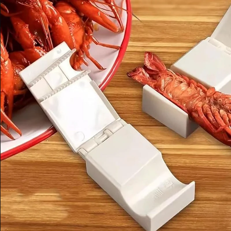 

Shucker Tool for Shrimps Crawfish Sheller and Deveiner Shrimp Opener Kitchen Gadget Seafood Opening Tools Multifunctional Peel