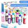 Ohuhu Washable Large Dot Makers Bingo Pen Mini Graffiti Flowing Pen Washable Paint Signature Pen Watercolor Pen Painting Tools 2