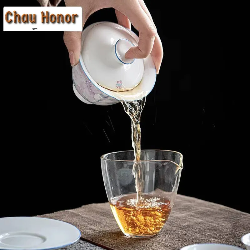 175ml Hand Painted Pile Carving Lily Gaiwan Boutique Tea Tureen Tea Bowl with Lid Kit Tea Brewing Cover Bowl Cafes Ornaments