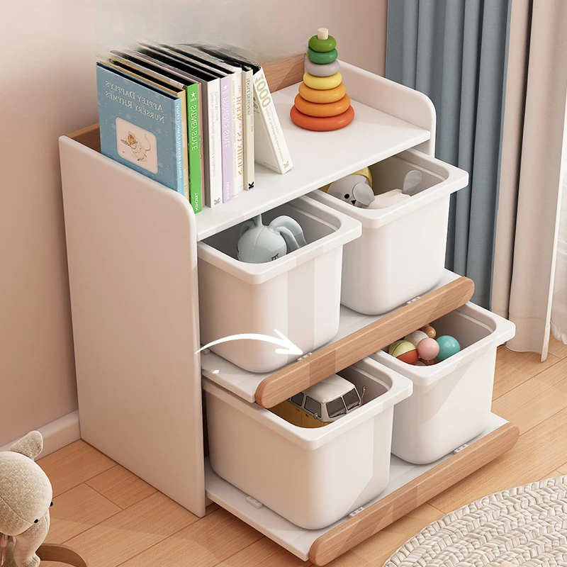 Storage Toys Kids Toy Children's Furniture Baby Cabinet Child Closet Trunk Plastic Organizer Books Cabinets Wardrobe School Sets