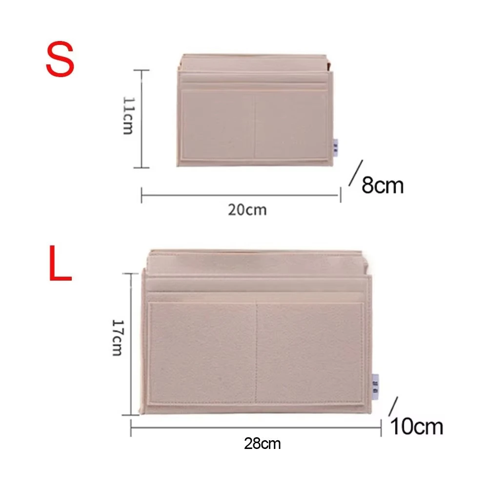 Multi-Pocket Felt Handbag Organizer Insert