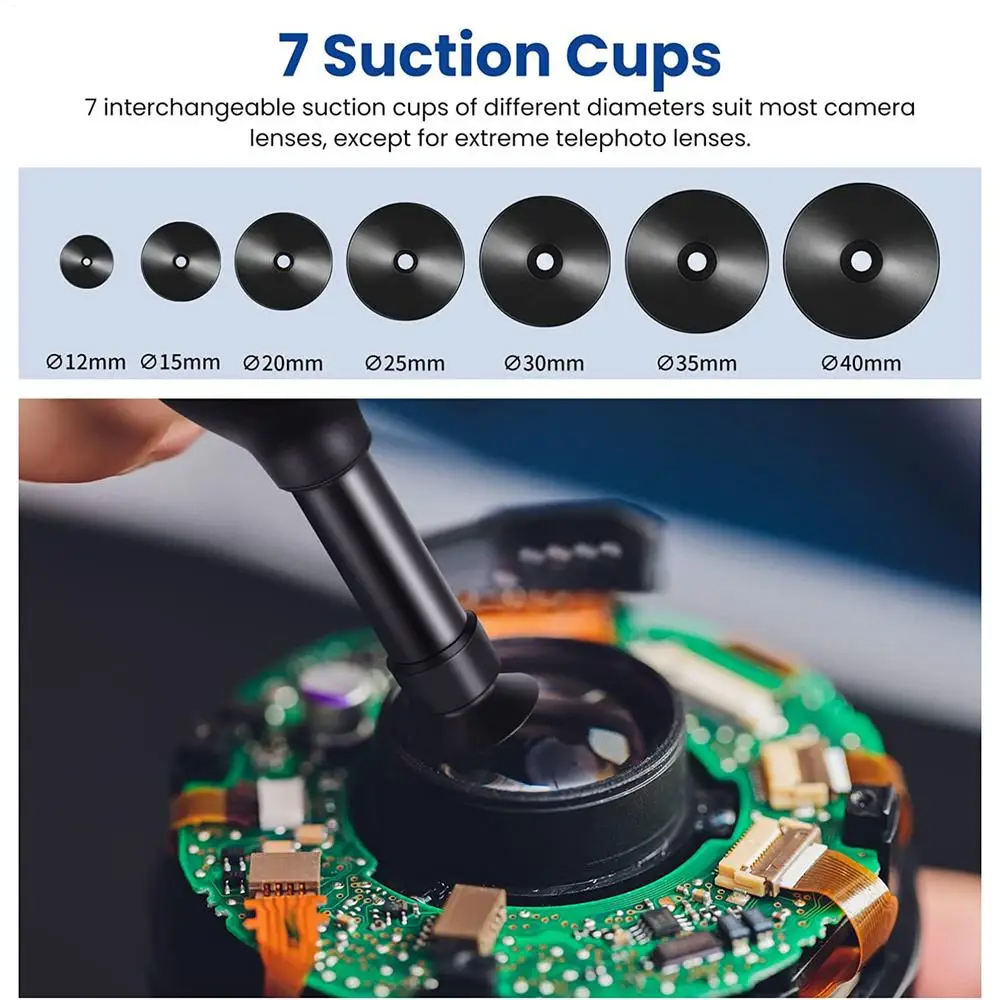 Description Picture 3 of itemProfessional Cleaning Kit for Cameras Lens Watches Electronic Components Lens Sucker Lens Repair Tool with Suction Pen and Cups