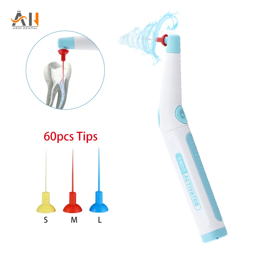 

Dental Endo Activator Dental Basic Instrument Sonic Root Canal Irrigator with 60 pcs Tips