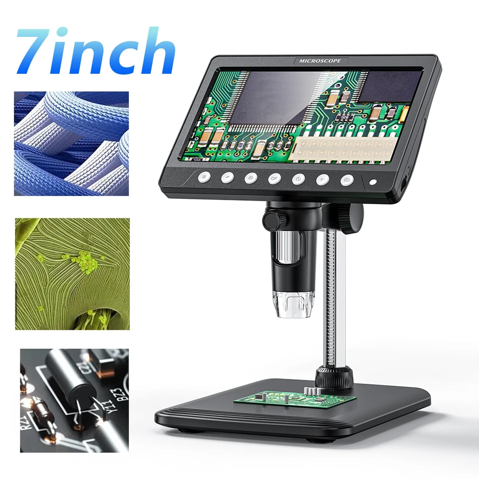 Microscopio Digital Lcd De 7 Pulgadas Microscopio De Monedas | Envío Gratis