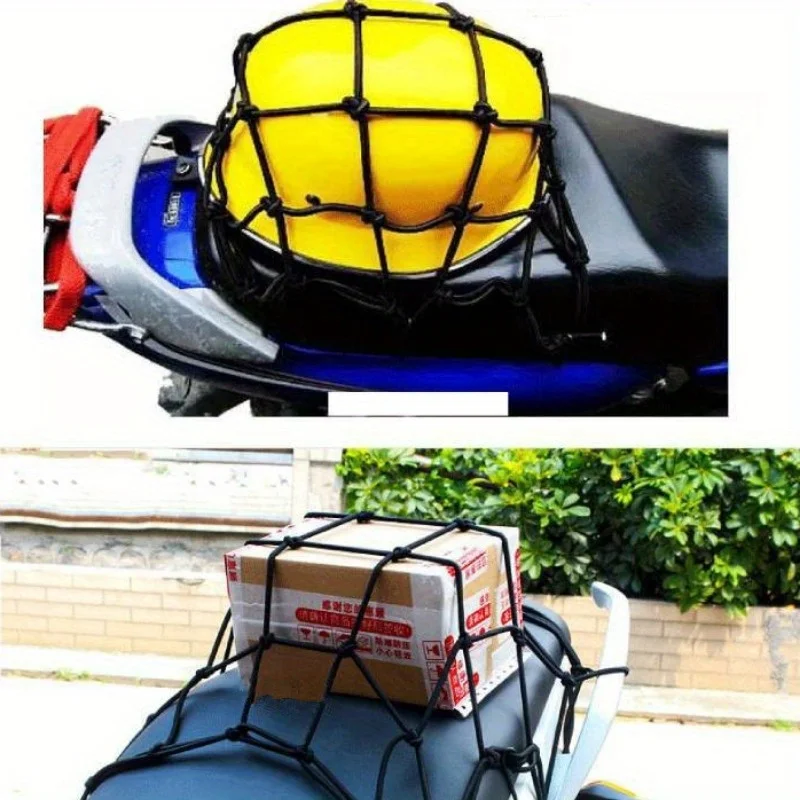 Motorcycle Luggage Net Cover for Car Styling Trunk Fixing Net Mesh Rubber Elastic Web Bungee Motorcycle Accessories