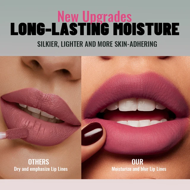 1PC Matte Lip Gloss Lipstick, Long-Lasting Waterproof Non-Stick Cup, Non-Fade Liquid Velvet, Suitable for Daily Use