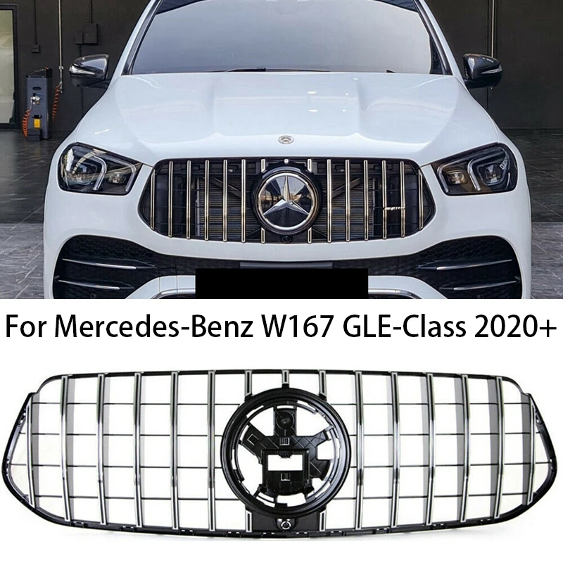 

GT Style для Mercedes Benz GLE-class W167-AMG GLE53 2020 2021 гоночный передний радиатор решетка капота аксессуары для бампера