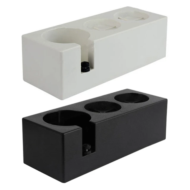 Kávéhorlat-Tartó, Csúszásgátló Eszpresszó Tamping Állvány Fehér Fekete Szilárd Tartó A Portafilterekhez És Disztribútorhoz