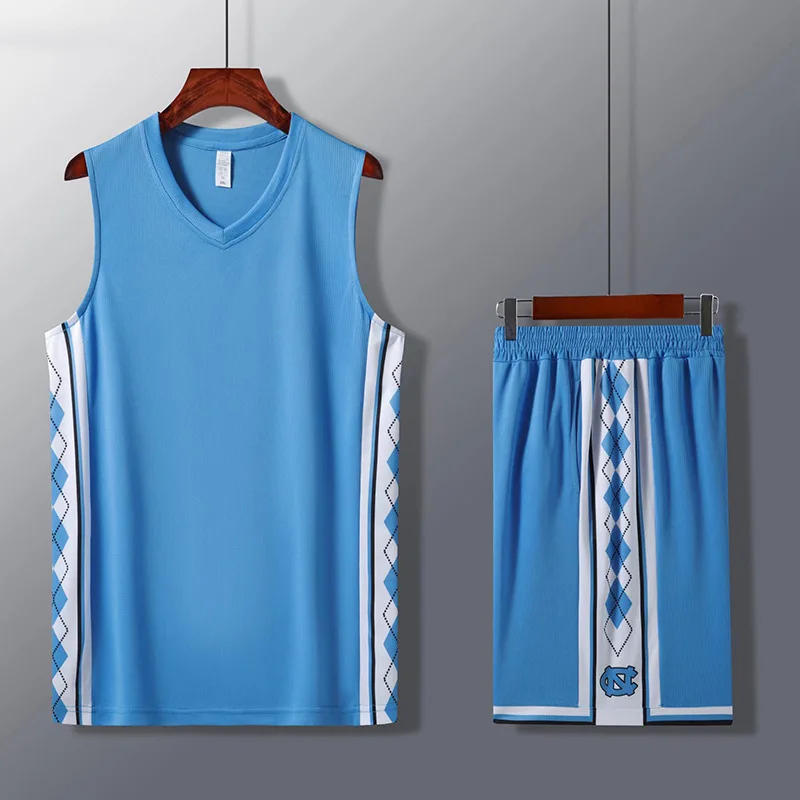 North Carolina blue Blank basketball uniforms jerseys from America