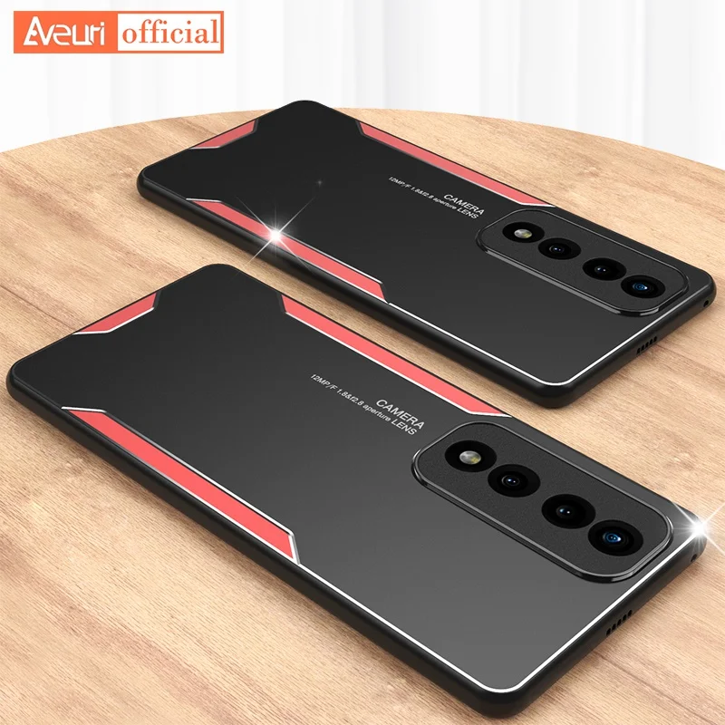 Aluminium-Metallgehäuse für Honor 70 Pro Plus, matte Silikonabdeckung, vollständiger Schutz, Telefongehäuse für Honor 50 Lite 50 60 Pro SE_voghion.com