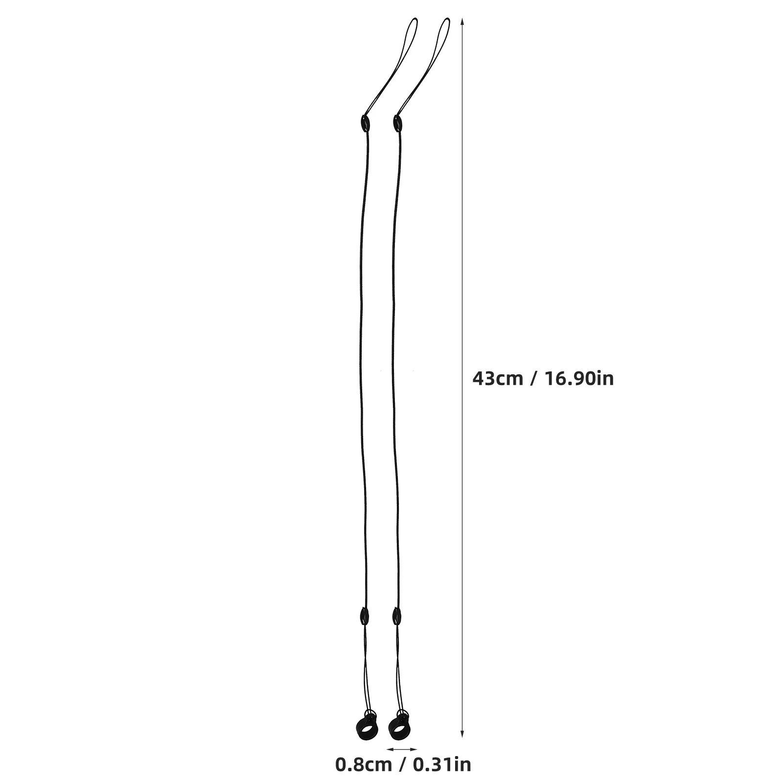 10개 분실 방지 로프 코드 신축성 교체 로프 개폐식 펜 가죽끈 탄성 펜 테더