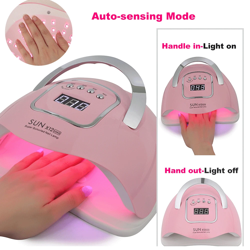 SUNX-8 PLUS 75W UV/LED Nagellampe – Mit Timer & Sensor, Für Gel, Acryl, Hybridlack (365-405nm)