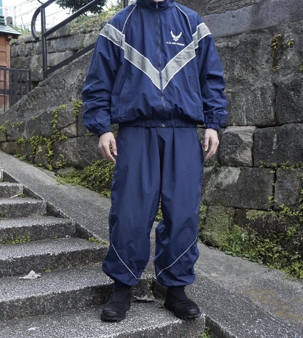 USAF Ptu Physical Training Uniform Work Out Pants Nylon Suit Baggy