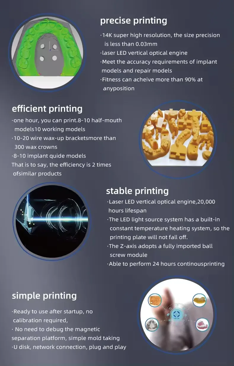 S26e31df052ae47b4bec0cd6267306aban Drukarka 3D JG MAKER LCD 14K 10,1 cala o wysokiej dokładności, dobra do zastosowań jubilerskich i stomatologicznych