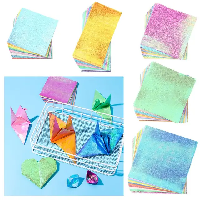 50 Sheets Glitter Origami Paper 2