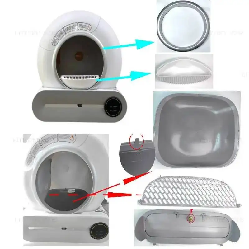 Automatische Zubehör Bin Tür Sammeln Kot Boden Kapsel Müll Tasche Für Katze Toilette Katzentoilette – Detail 1