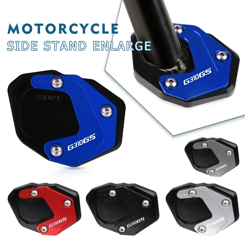

Kickstand Extension Foot Side Stand Pad Stand Plate Enlarge Support For BMW G310GS G 310 GS 2017-2023 2022 2021 2020 2019 2018