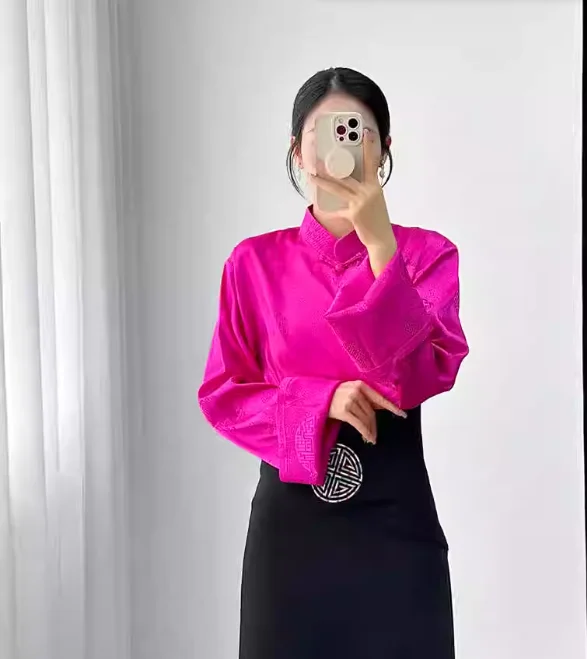 

Китайский тибетский женский топ коллекция рубашек весна/лето/осень