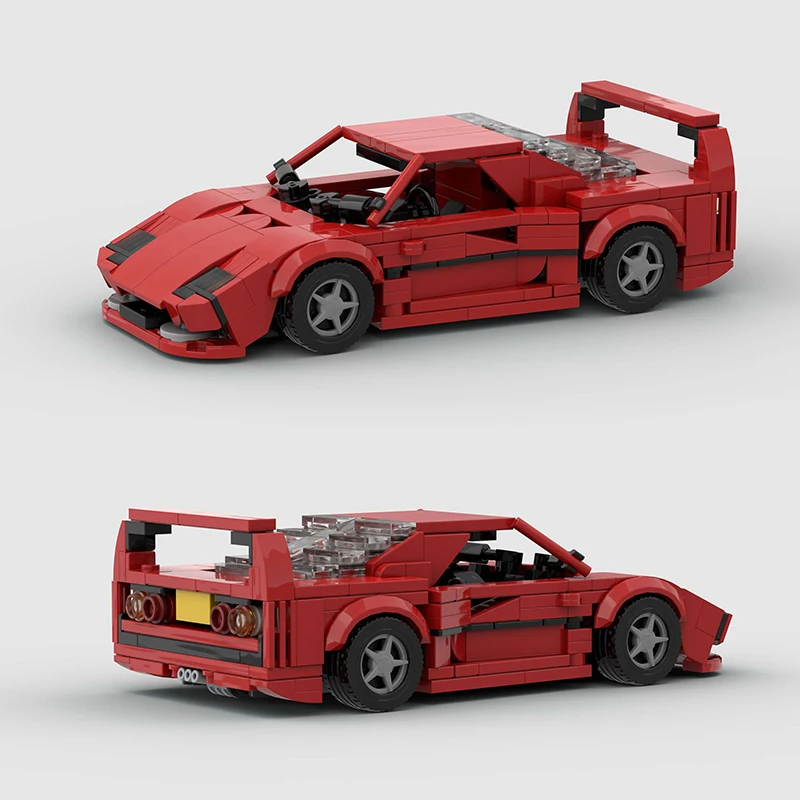 MOC 레이싱 스포츠카 차량 도시 속도 챔피언 레이서 기술 빌딩 블록 벽돌 세트 Supercar 어린이 장난감 소년 선물 NSX
