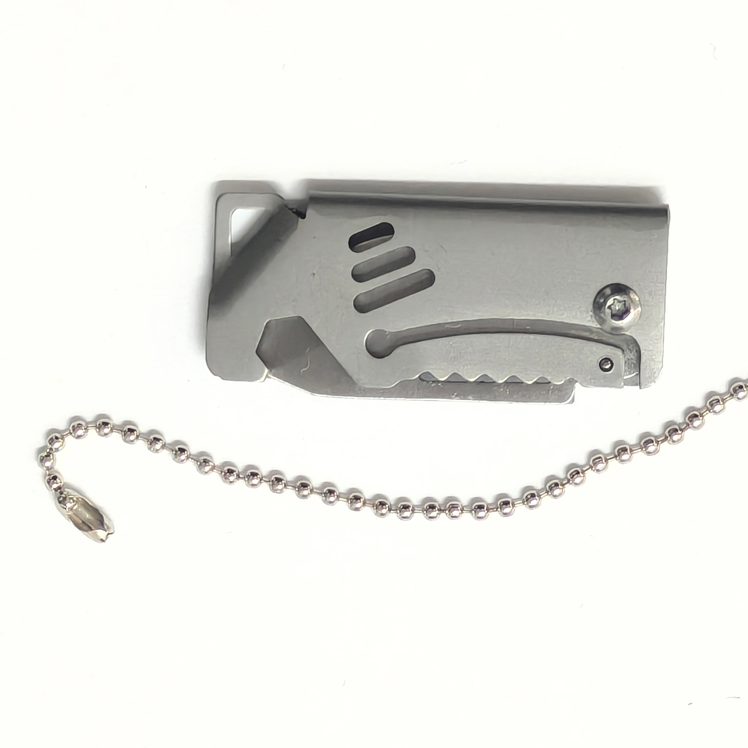 Mini Outdoor Folding Knife D2 Steel Portable Bottle Opener Sharp Cutting Tool Hanger High Hardness Knife Camping Survival Tool