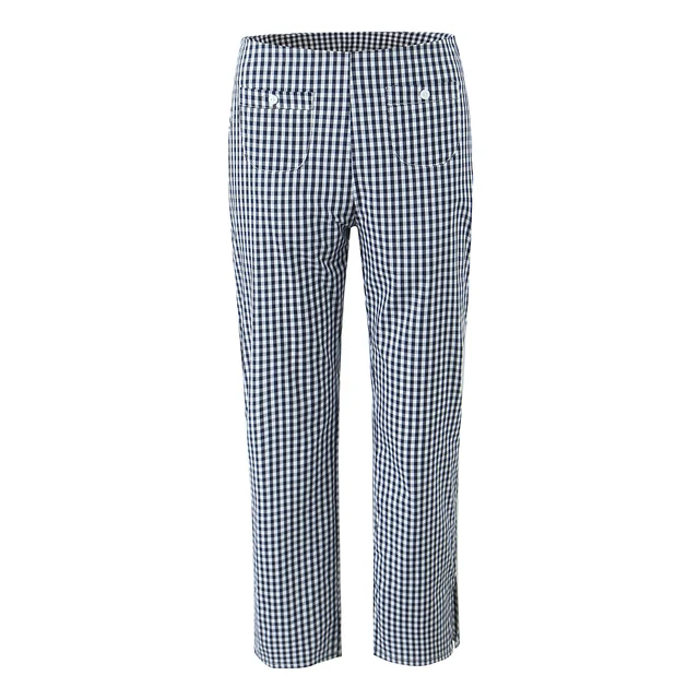 Colleen Plaid Lapel Sleeveless Pant Set 5