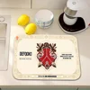 Modern Fashion Defqon1 Music Kitchen Draining Mat Tableware Pad Coffee Dish Drying Mat Placemat Bathroom Kitchen Drain Pad 4