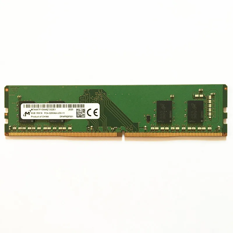 Micron DDR4 8GB RAM Memory UDIMM PC4-25900 3200MHz DDR4 8GB 1RX16