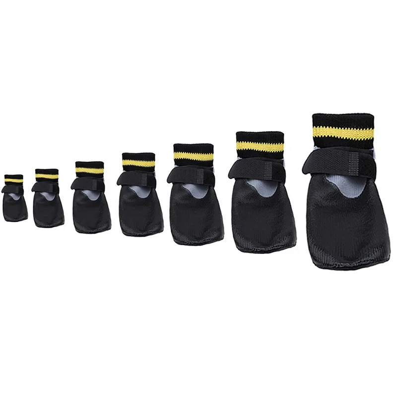 Title 8, 4Pcs/Set Outdoor Waterproof Dog Socks Rain Wear...