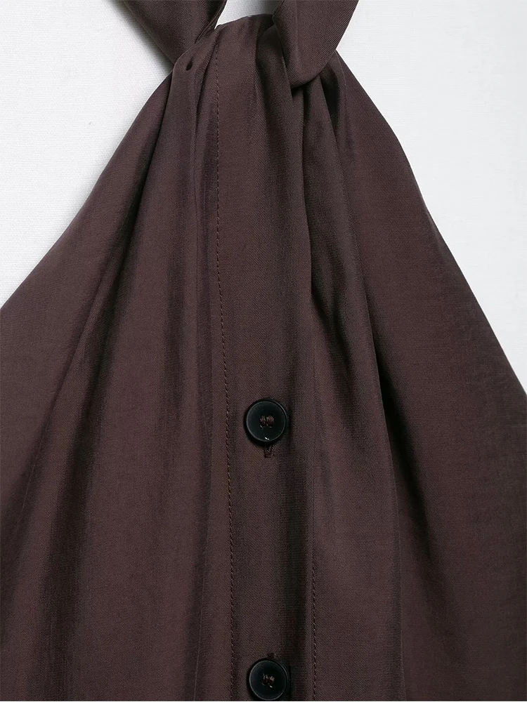 TFMLN Women's Pants Suit Sexy Backless Sleeveless Halter Top Wide Leg Pants Lady Sets 2025 Summer Solid High Street Outwear