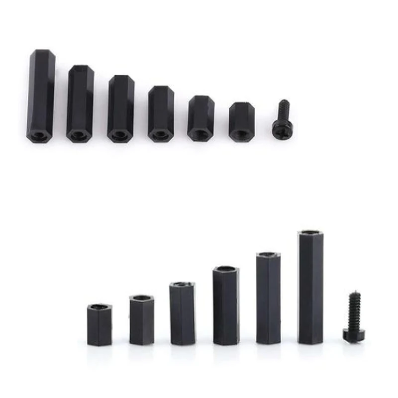 Screw Bolt Nut Set 150pcs Nylon Hex M2-M5 With Plastic Box