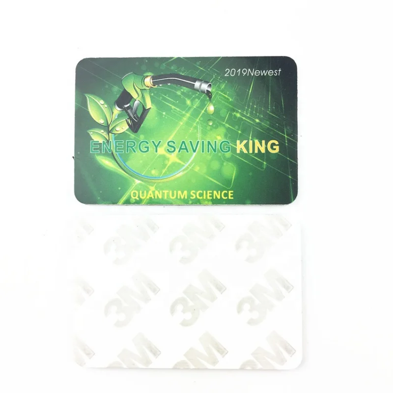 

Custom 5054 Car Fuel Saving Card with negative ions 12000cc with oppbag and instruction manual card