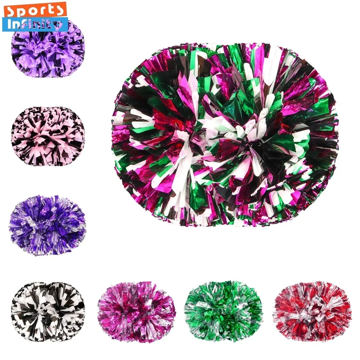 1PC 34cm Game Pom Poms Cheerleading Cheering Ball Sports Match Vocal Dance Party Concert Decorator Come On Props Club Supplies