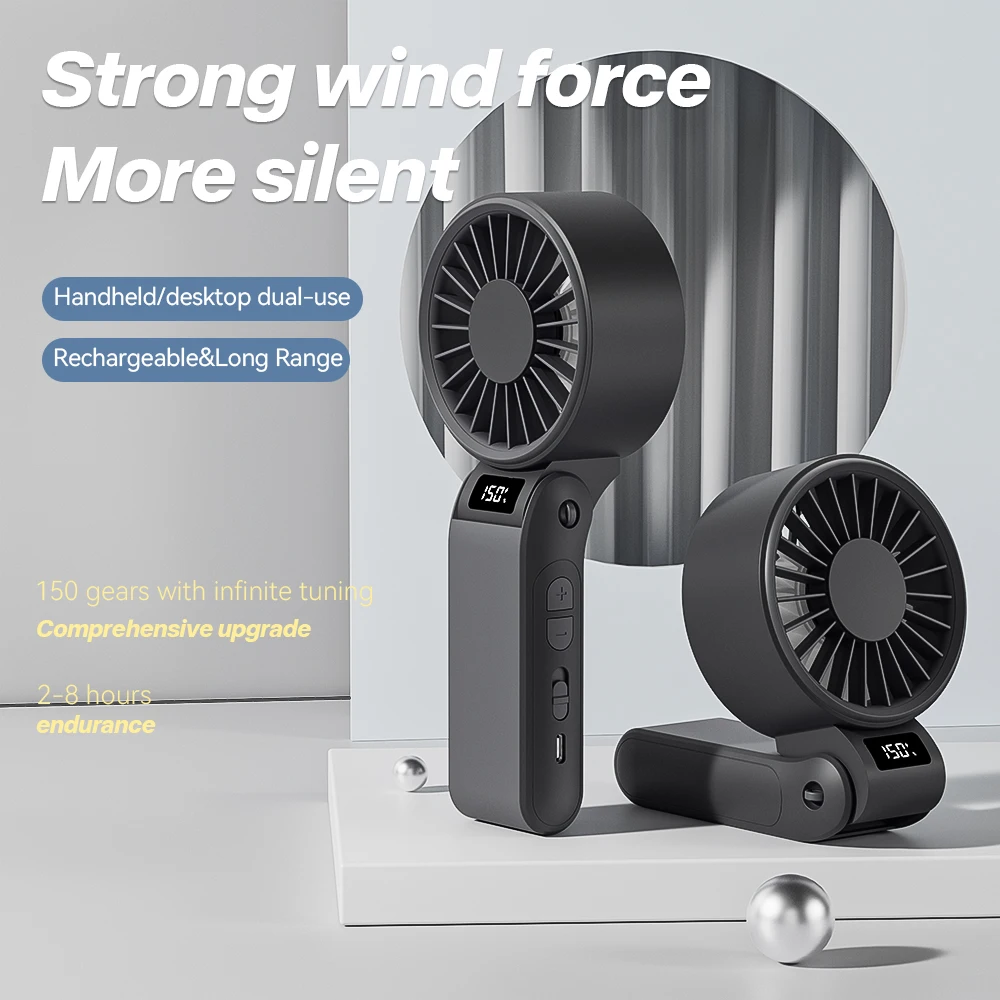 2025 Portable High speed fan Mini Fan 3000mAh Rechargeable Battery USB Fan Foldable Handheld Fan for Outdoor fan