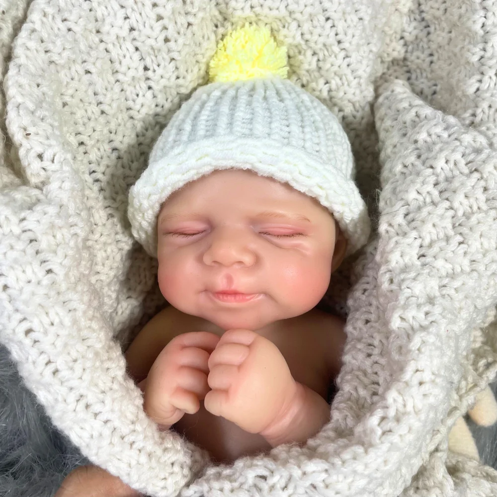 Mini 13 Polegada pascale reborn bebê boneca corpo de silicone