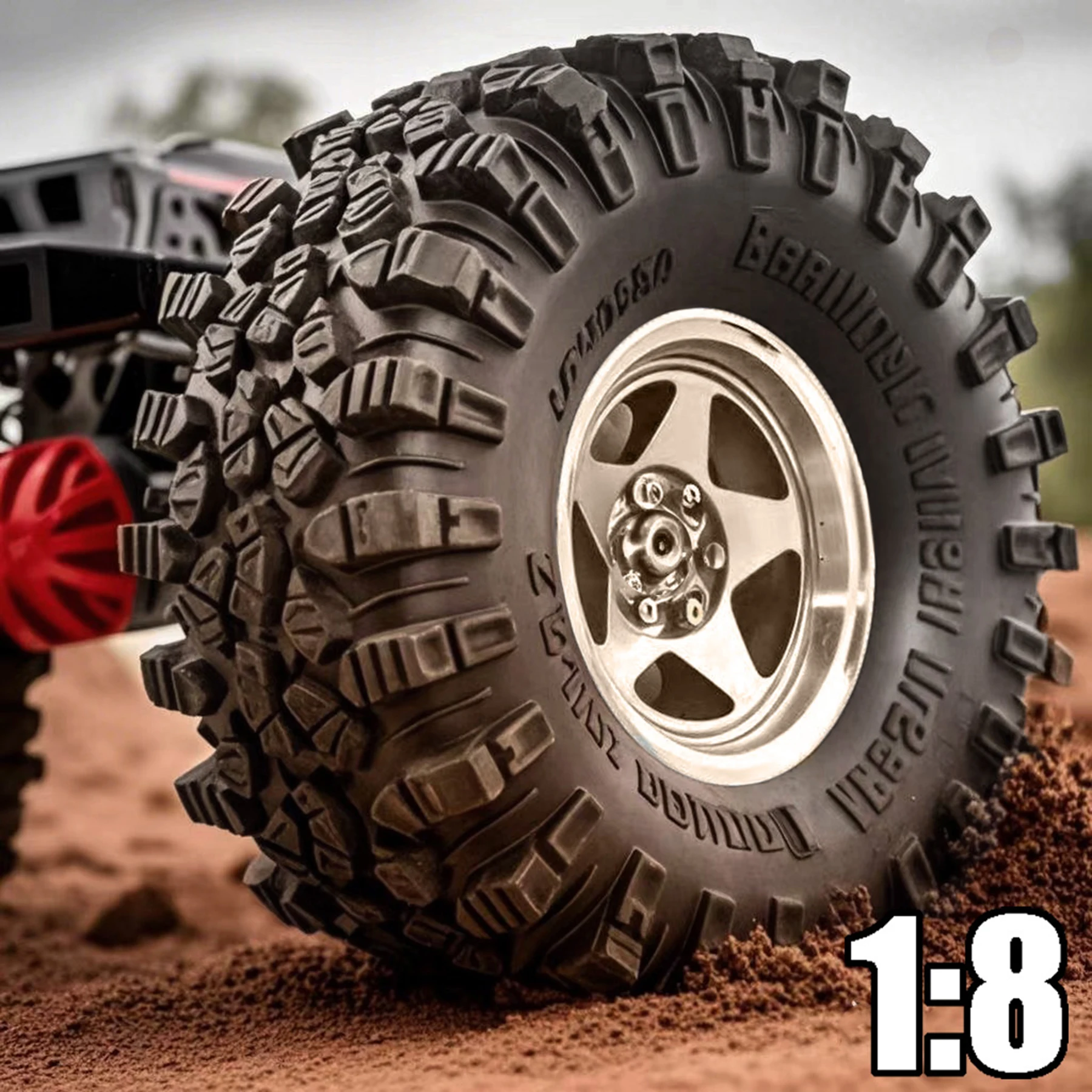 4pcs 2.2" Metal Beadlock Outer Rings - Replacement Parts For 1:10 Axial SCX10, Wraith, TRX4 RC Crawler Wheels