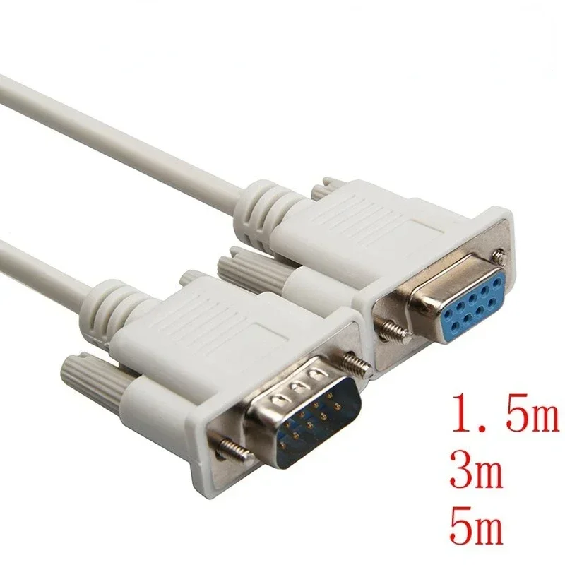 

DB9 Serial Cable 9 Pin RS232 Serial Cable Male To Female PC Converter Extension Cable 9Pin Adapter Cable 1.5m/3m