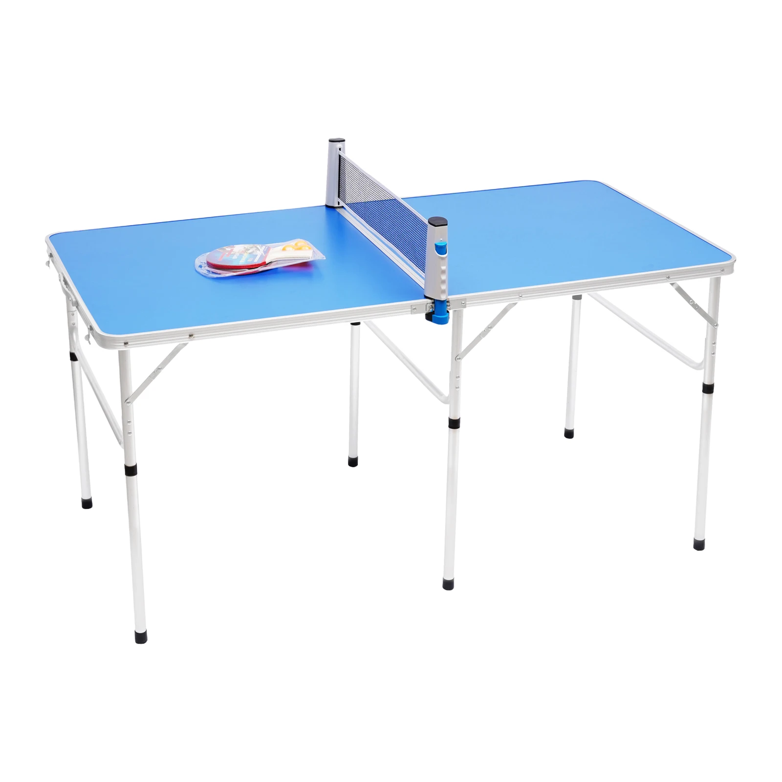 Foldable Ping Pong Table with Net Indoor Outdoor Tennis Table Ping Pong Foldable