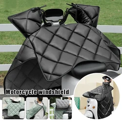 Electric Scooters Winter Wind Shields Plush Thick Waterproof  Warm Cold Resistant Ride Windproof Quilt For Motorcycle Motorbike