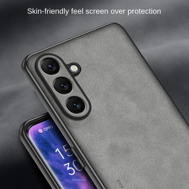 Premium PU Leather Matte Phone Case with Silicone Bumper