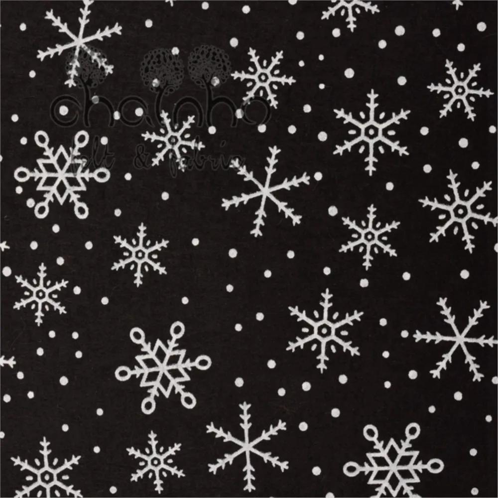 Printed Polyester Nonwoven Felt Fabric,1mm Thickness,DIY Sewing Material,Christmas Series,9 Pieces,15x15cm or 30x30cm Per Piece