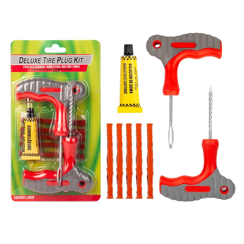 Auto tire repair kit vacuum tire emergency repair kit rubber strip glue motorcycle bicycle tools tire repair kit