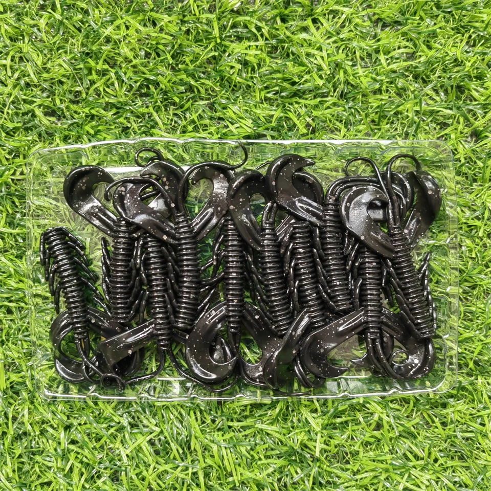 Swolfy 40 stücke 7cm 1,8g schwimmende weiche Garnelen weiche Langusten Köder schwimmende ned Rig Drop Shot Garnelen köder – Detail 9