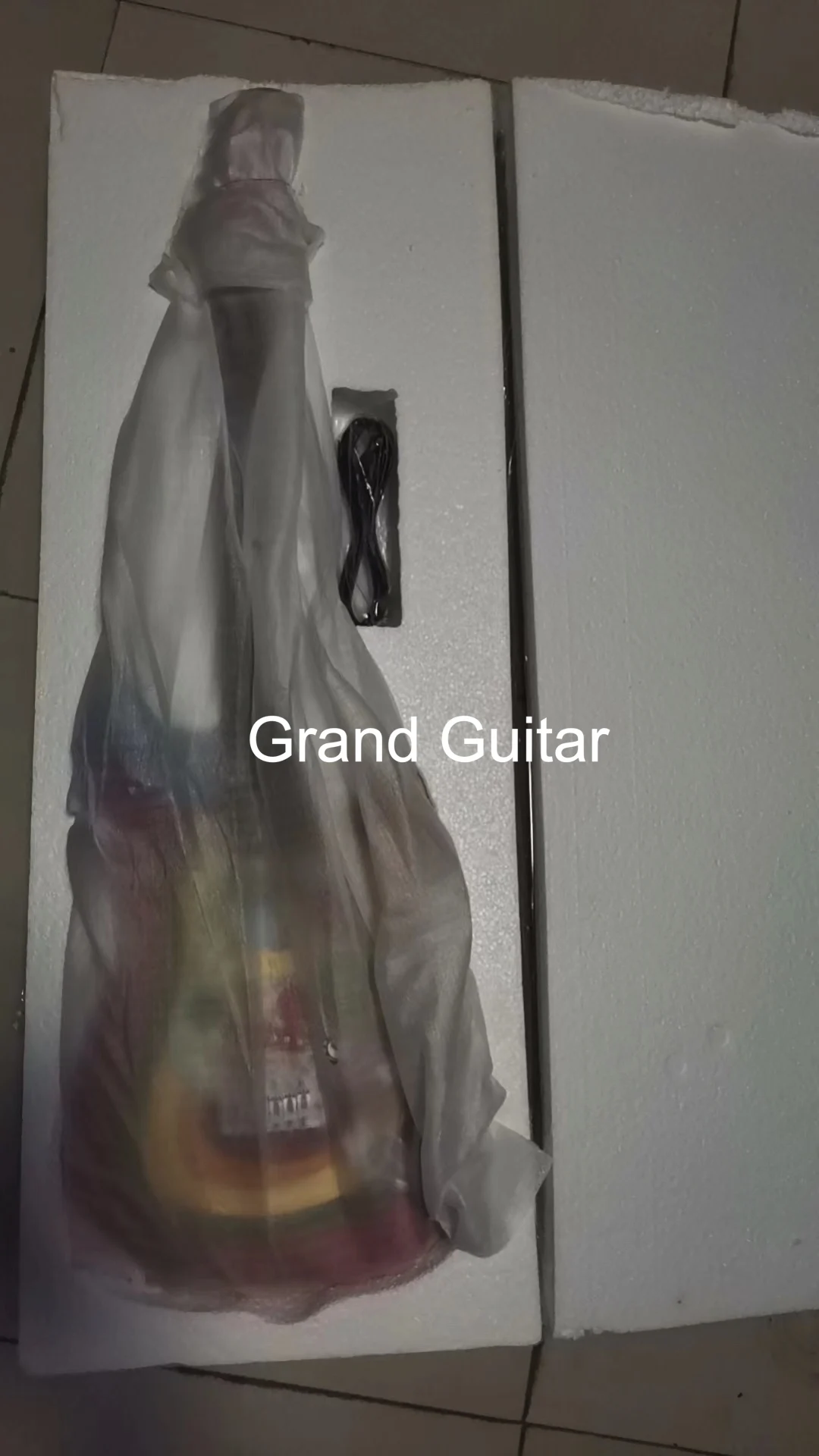 GH Harrison Rocky Water Transferring Paint Colorful Pickup Electric Guitar Accept Guitar and Bass OEM