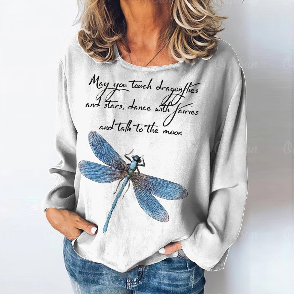 dragonflies Women's Batwing-Sleeved Blouse T shirt